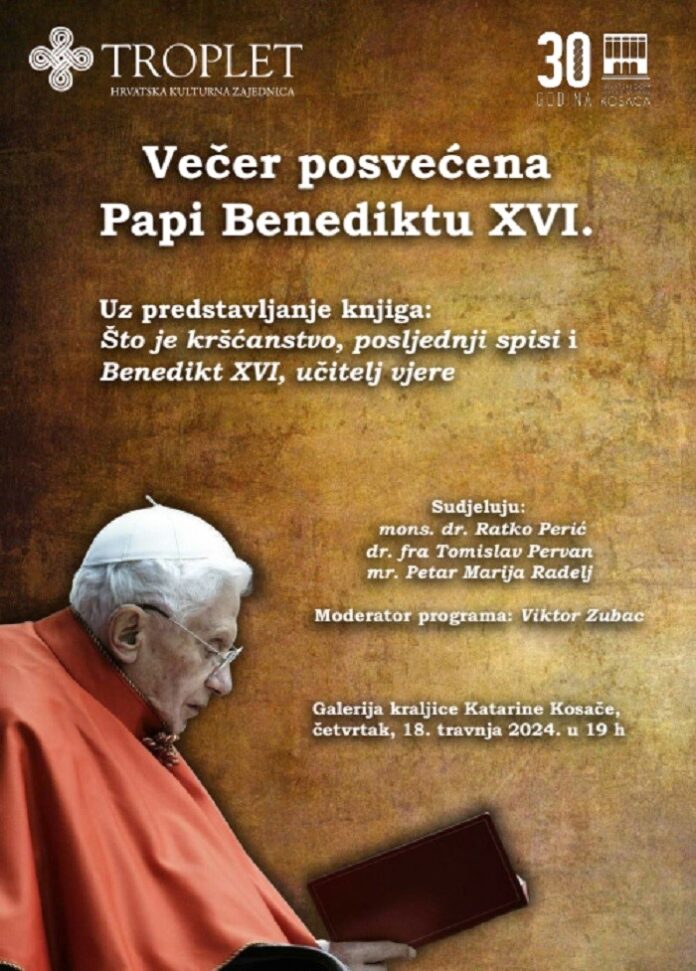 Večer posvećena papi Benediktu XVI.