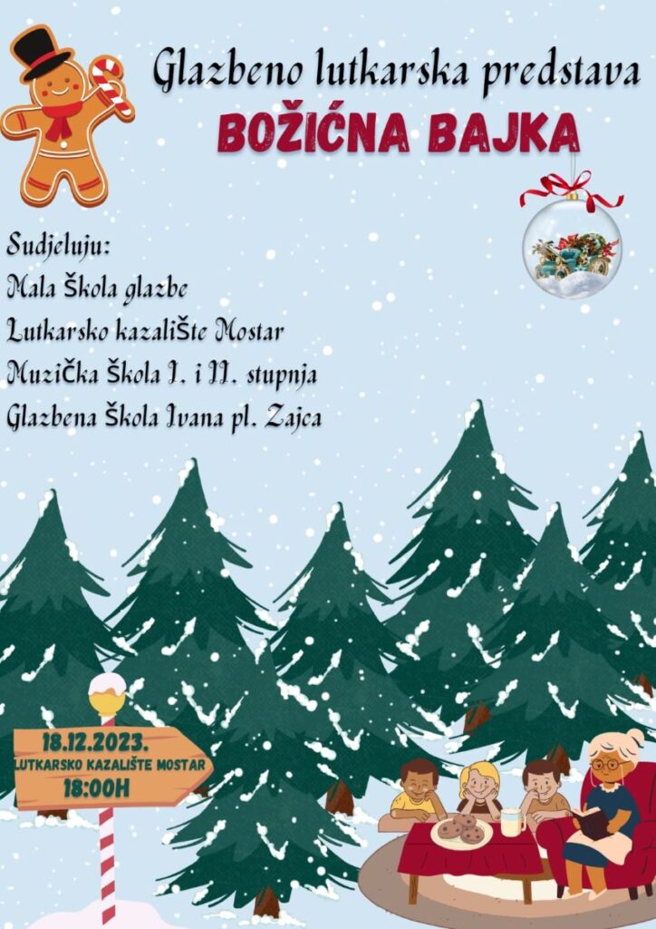 Glazbeno lutkarska predstava "Božićna bajka"
