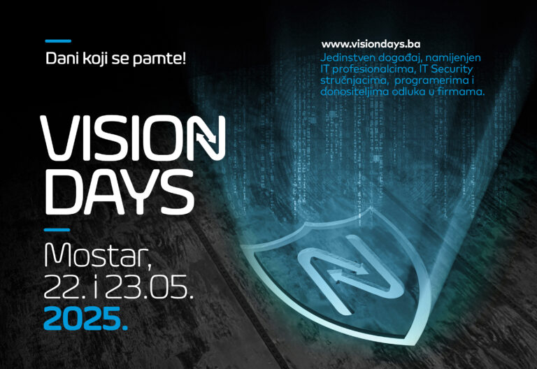 Vision Days 2025 okuplja vrhunske IT stručnjake u Mostaru: Dvodnevna konferencija o budućnosti informacijske sigurnosti
