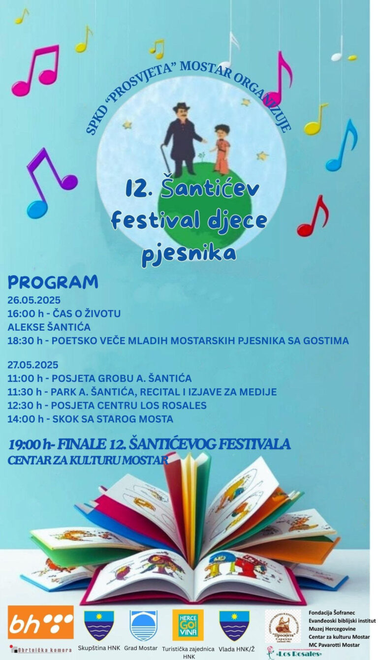 Mladi pjesnici iz regije stižu u Mostar na festival u čast Alekse Šantića