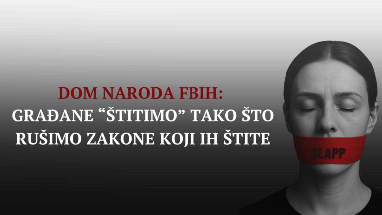Aarhus centar u BiH: Zakon o građanskoj inicijativi i zaštiti građana i aktivista srušen od strane onih koji “predstavljaju” građane