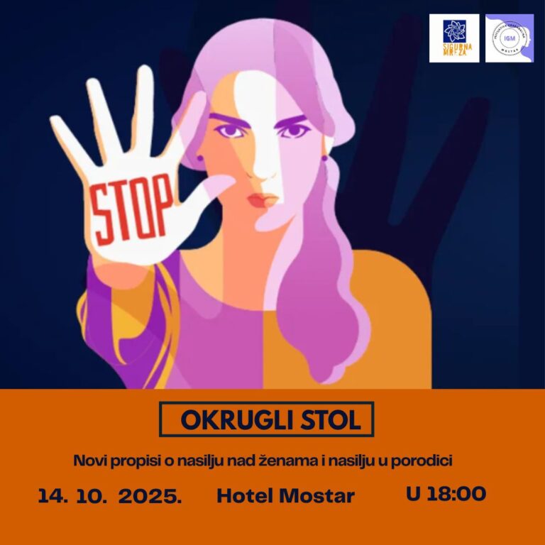 Okrugli stol u Mostaru: Novi propisi o nasilju nad ženama