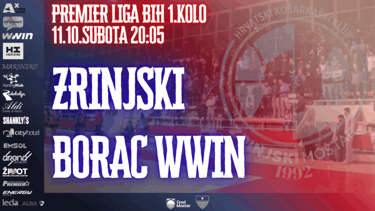 Zrinjski-Borac igraju sutra pod Bijelim Brijegom